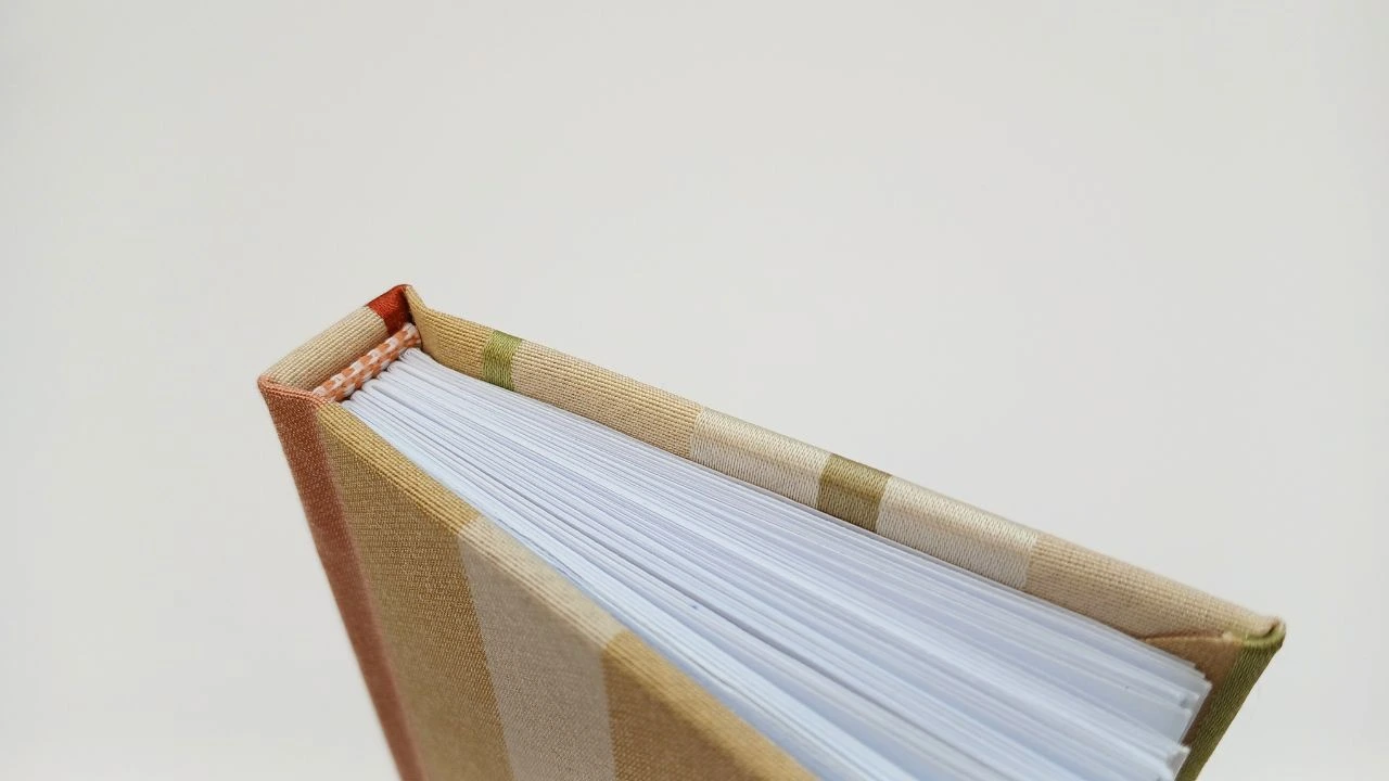 Earth toned stripes hardcover book