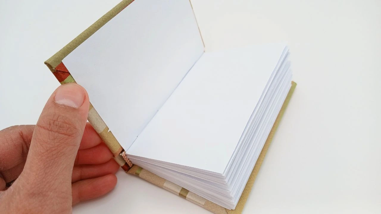 Earth toned stripes hardcover book