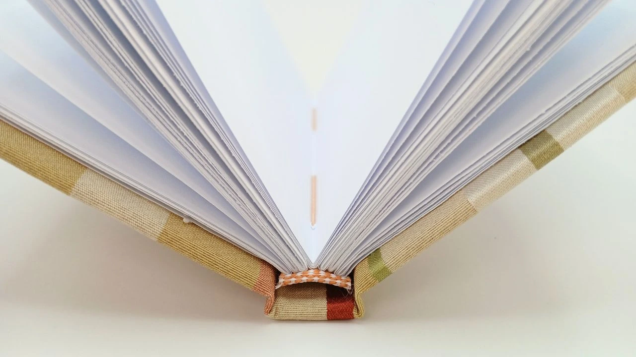 Earth toned stripes hardcover book